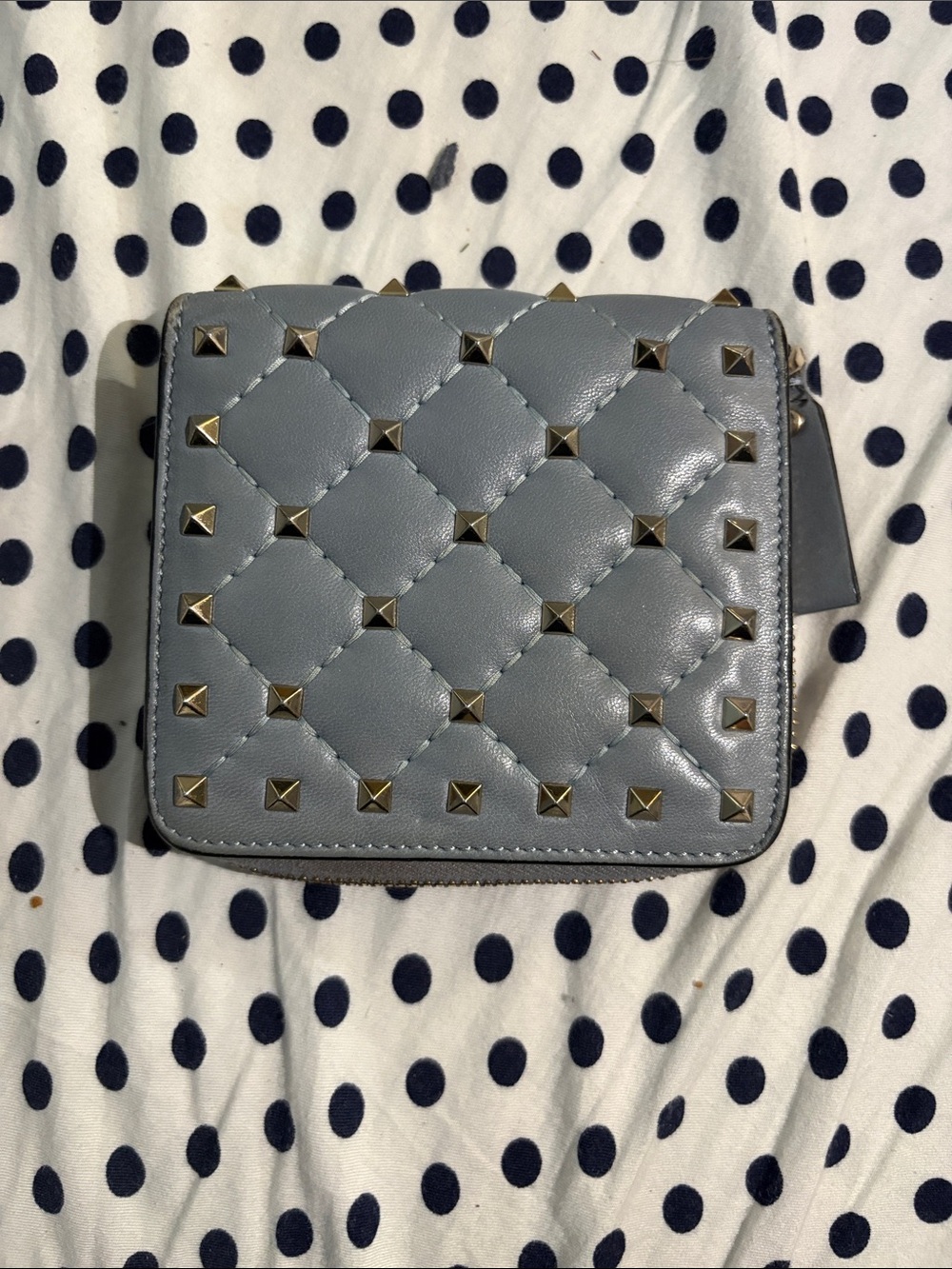 Valentino Garavani Rock-stud Compact Wallet